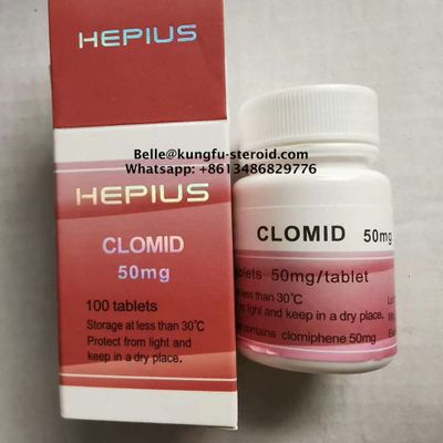 Clomid 50mg Clomifene Citrate CAS: 50-41-9 Oral Tablets Low Estrogen Steroids