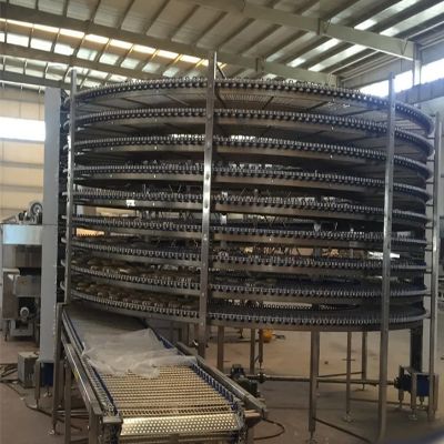 Automated Spiral Refrigerator Belt Conveyor Cooling Bread Machine Automation