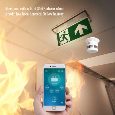 Zigbee Smoke Detector Smart Home system 2.4GHz High sensitivity Safety Prevention Smoke Sensor