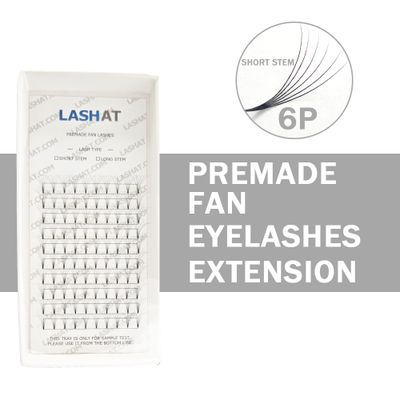 Short Stem 3D 5D 6D 7D 0.07 Eyelash Extension Fans Premade Volume Fan Lashes Customer Design volume