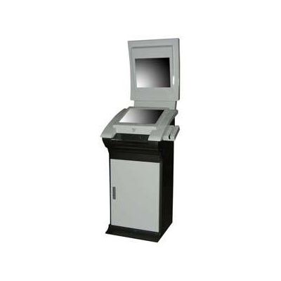 TD17 dual screen boarding pass printing self service payment kiosk with credit card reader epp 3G an