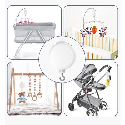 Baby Crib Mobile Music Box, Battery-Operated , With 128M TF Card ,Support Extended to 2GB