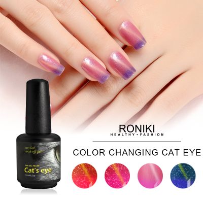 RONIKI Color Changing Cat Eye Gel,Colorful Cat Eye Gel,Variety Cat Eye Gel,Cat Eye Gel