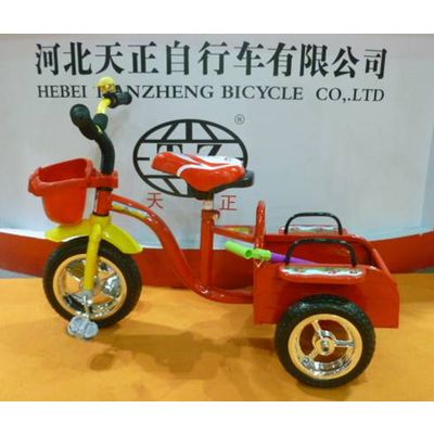 Chinese manufacture two seat kids tricycle