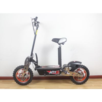 Foldable Electric Scooter With 14' tyre, 48V/12AH Battery, 1300W Motor, F/R Lights, Seat