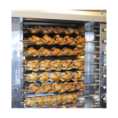 Commercial electric gas arabic chicken roaster meat rotary grill rack machine for restaurant