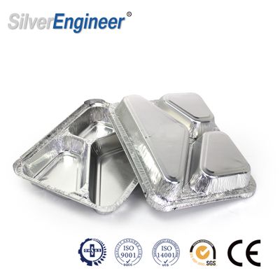 Disposable Aluminum Foil Container Food Packaging Take Away Container