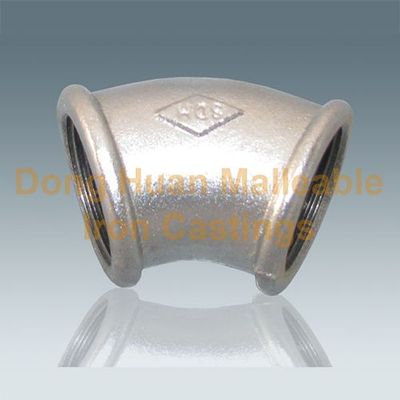 120 Elbow 45°    45° Elbow Wholesale   Black Malleable Pipe Fittings  