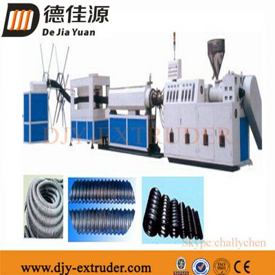 Plastic HDPE corrugated pipe production line