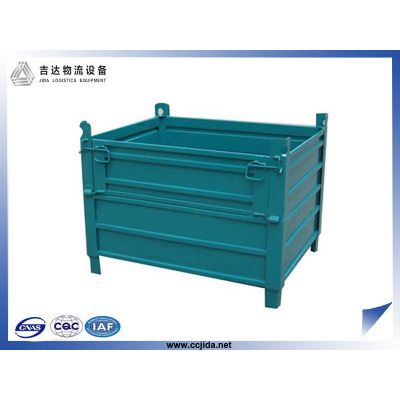 folding steel storage cage for warehouse
