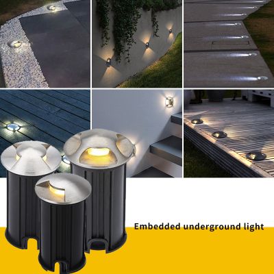 Dc24v Underground Light Ground Garden Path Floor lamp Outdoor Embedded Spotlight LED Deck Stairslamp