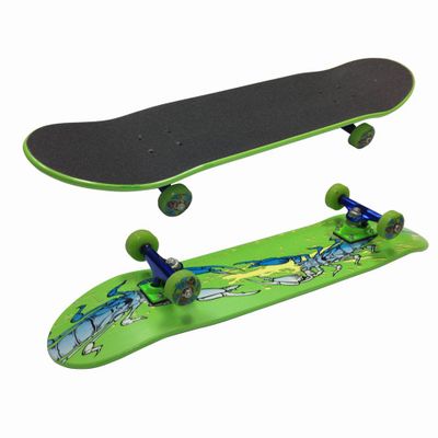 31"x8.5" Double kicktail Canadian maple Skateboard Complete