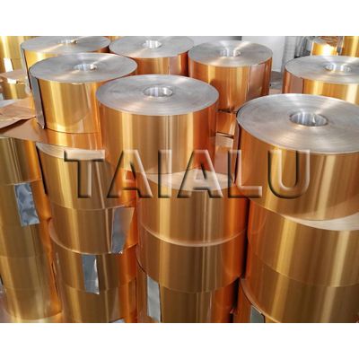 Golden Protective Lacquered Aluminum Coil For Caps