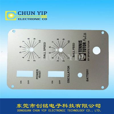 Aluminum high precision instruments membrane panel switch
