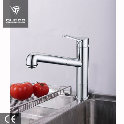 Special nozzle made water faucet chrome plating pull out kitchen mixer