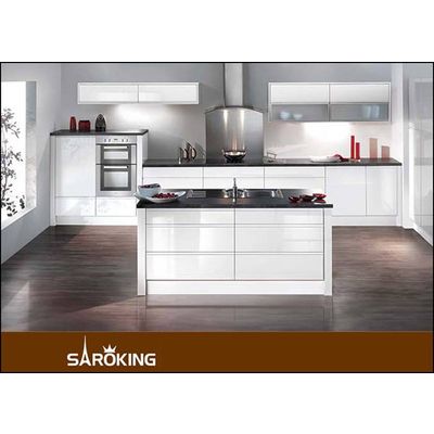 High Glossy Lacquered Kitchen Cabinet Custom Design