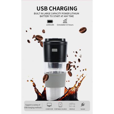 Portable Electric Grind Coffee Cup