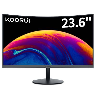 Koorui 24N5C 24 Inch 1800R Curved 1080P 60Hz Computer Monitor Display ...