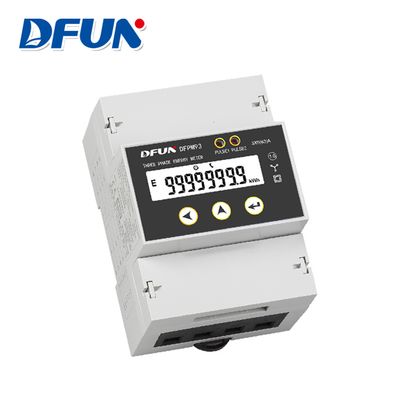 DFUN DFPM93 3 Phase Power Meter Din Rail Electricity Energy Meter