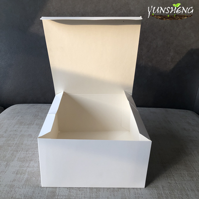Disposable Degradable Cardboard Paper Cupcake Box for Cake or Desserts with Window