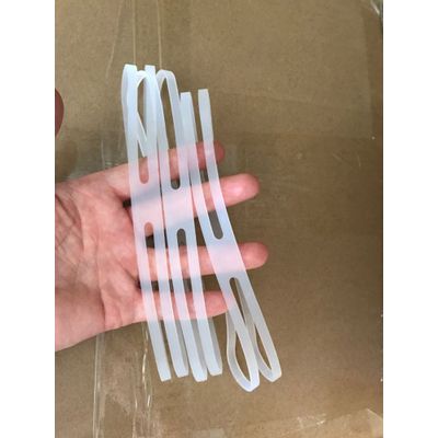 Transparent X shaped rubber bands H cross bands silicone X bands for box