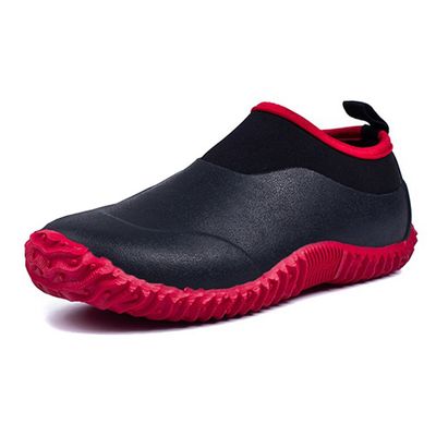 Unisex Rain Shoes Waterproof Rubber Gargen Car Wash Short Work Boots for Men Women