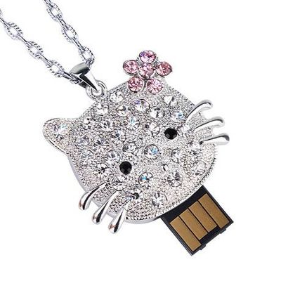 Crystal Jewelry USB Disk Customized Plastic USB Flash Drive