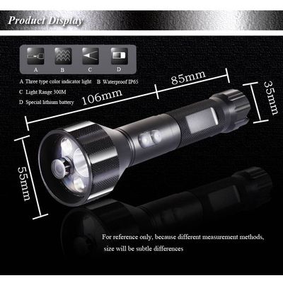 HD720P water proof flashlight camera recorder with 8GB