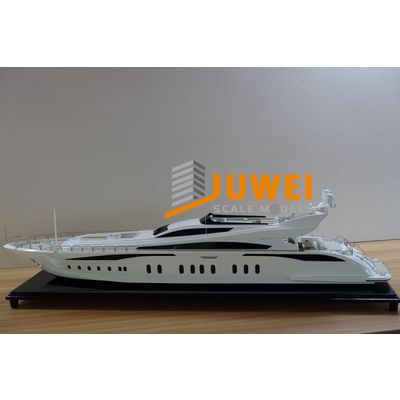 Customized Luxury Yacht Scale Model with Equisite Base (JW-05)