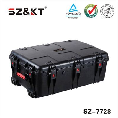 strong equipment protective case with two wheels