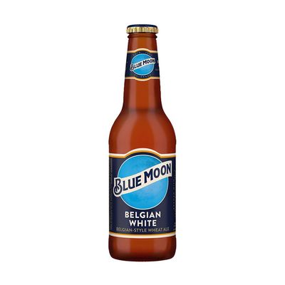 Blue Moon Belgian White Wheat Ale Beer, 6 Pack, 12 fl oz Bottles, 5.4% ABV