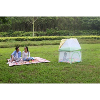 large 6 panel holiday outdoor travel baby safety pop n ' play yard playard playpen for babies