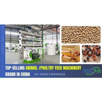 Animal feed pelleting maker for feed mill and farm
