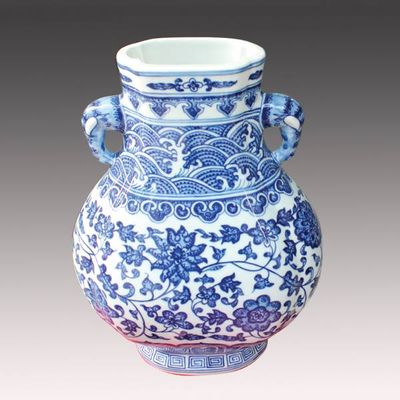 luxury price chinese ceramic vase blue and white