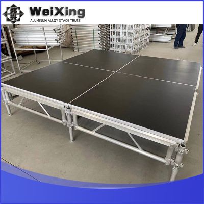 Assemble Stage Aluminum Alloy Glass Stage Folding Stage Portable Aluminum Wooden Platform Mobile Sta