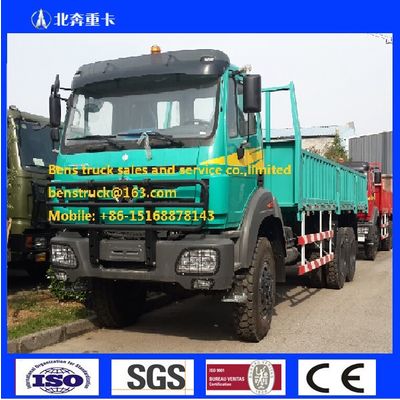 Beiben Truck Price NG80 6x6 Cargo Truck 420HP Euro2 12.00R24 Tire