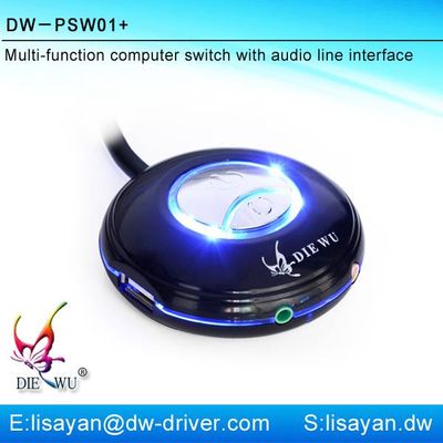Multi-function electric desktop computer controlled power switch
