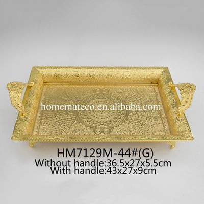 metal rectangle party decoration serving tray