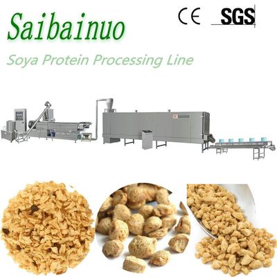 Tvp Tsp Textured Soya Protein Processing Line Soy Chunks Making Machine