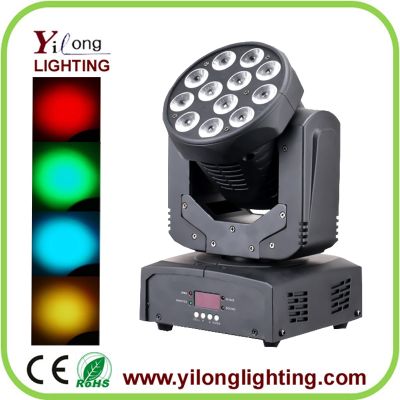 color wash 12X10W RGBW moving head wash,moving head stage lighting,party light,led factory light