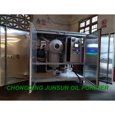 3000LPH Enclosed Type PLC Controlling Fully Automatic Transformer Oil Filtration Plant