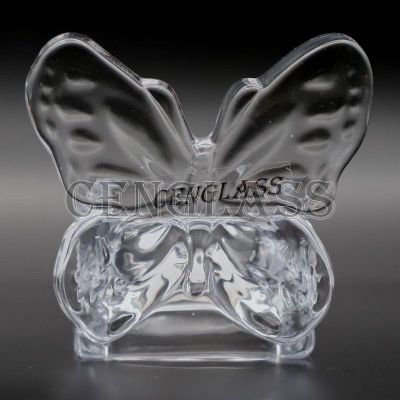Butterfly Design Glass Tealight Candle Holder     Wholesale Glass Candle Holders Manufacturers