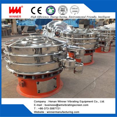 High efficiency rotary vibrating sieve for fine materials