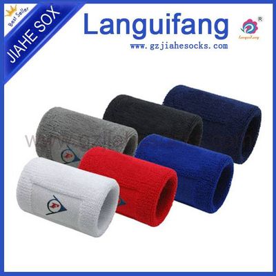 Customized cotton sport wrist sweatbands
