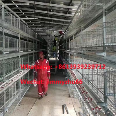 Automatic Poultry Farming Equipments Battery Chicken Breeding Cage For Africa