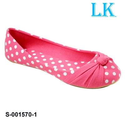 china children's casual shoes new design flat canvas ballerina
