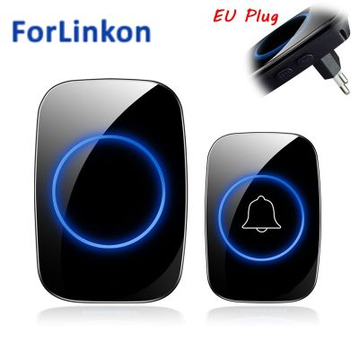 Home Welcome Doorbell Intelligent Wireless Doorbell Waterproof 300M Remote EU AU UK US Plug smart Do