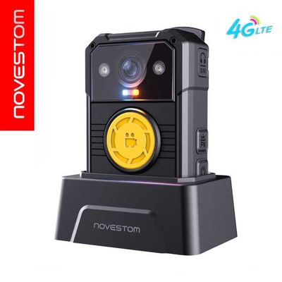 NVS4-T live stream body worn camera with GPS SOS RTSP RTMP PTT SOS H.265