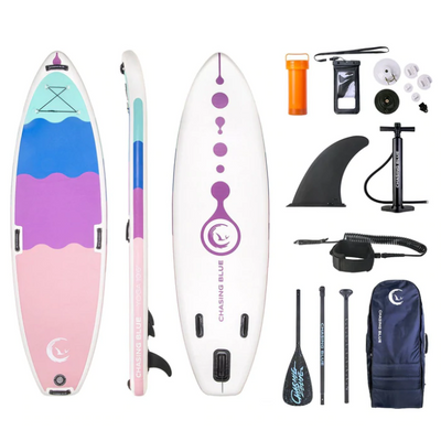 OutdoorMaster YOGA Inflatable Stand Up SUP Paddle Board (6 inches Thick) with Durable Accessories
