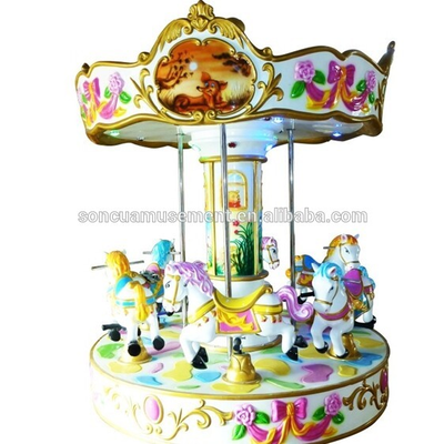 Chinese cheap coin operated kids game machine carousel kiddie ride